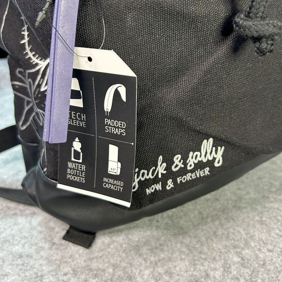 Disney The Nightmare Before Christmas Jack & Sally Slouch Backpack Halloween - Picture 7 of 13